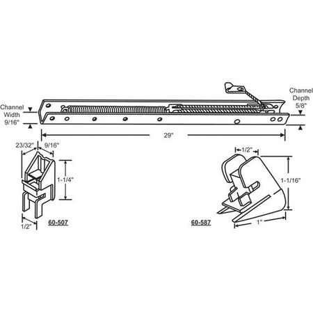 Strybuc 29in Window Channel Balance 60-283-15